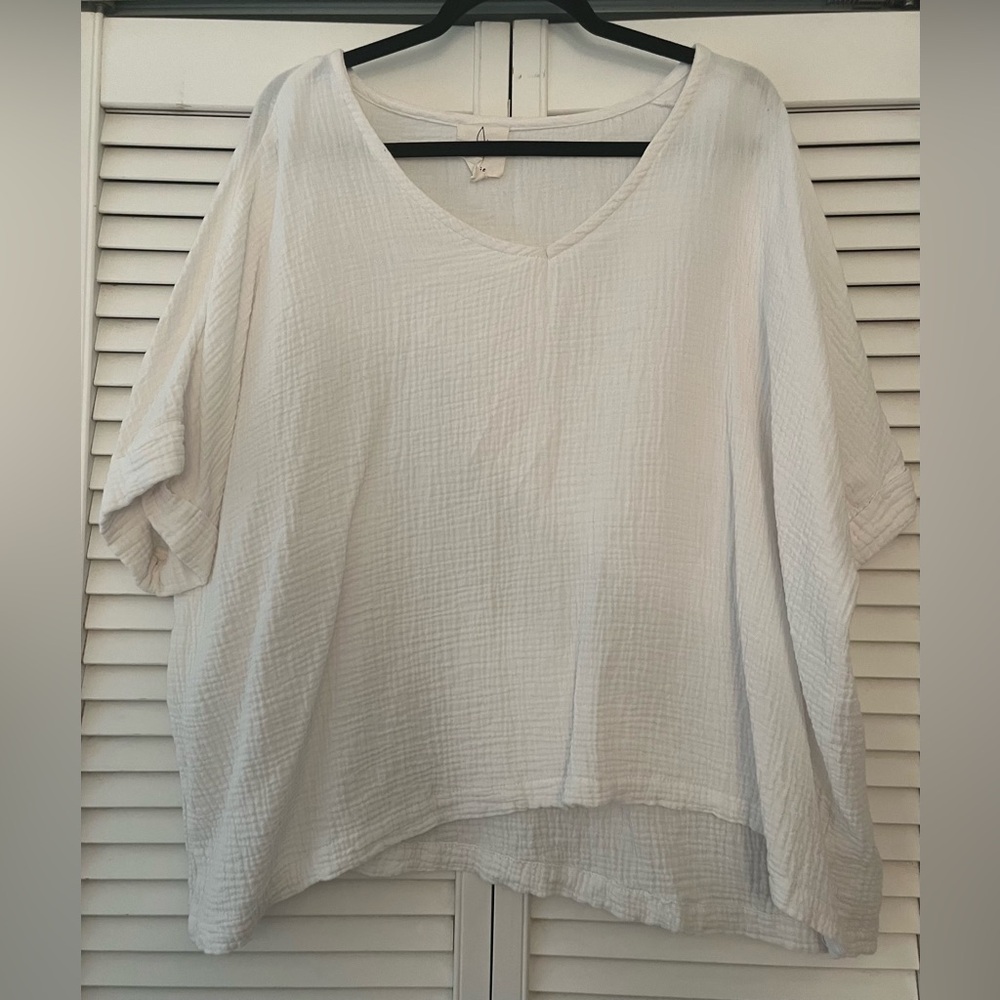 Joie Cream V-Neck Blouse
